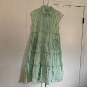 April Cornell Mint Green Lace Dress